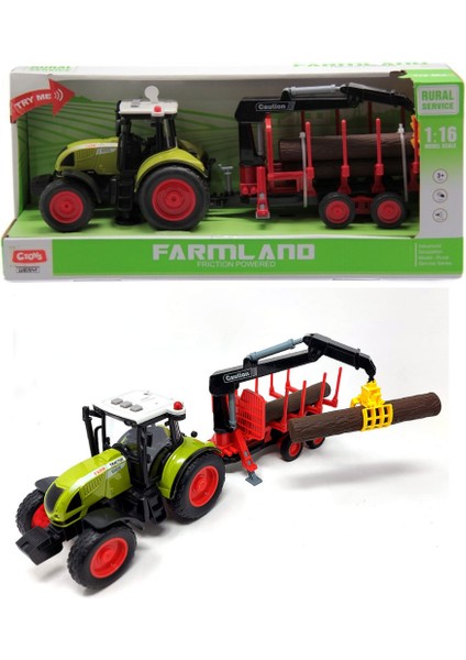 Oyuncak Sesli ve Pilli Römorklu Traktör 1:16 - CTOY-WY900M modelleri