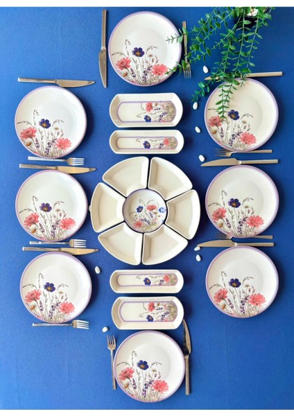 Hercai Serisi 8 Kişilik 19 Parça Kahvaltı Takımı modelleri