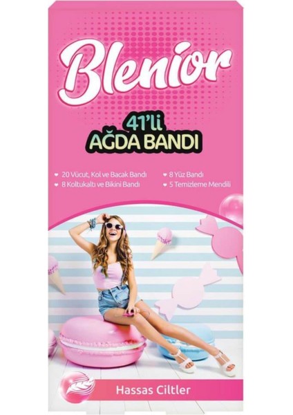 41 Li Ağda Bandı Seti, Hassas Ciltler Için Çok Amaçlı ve Kullanışlı Paket