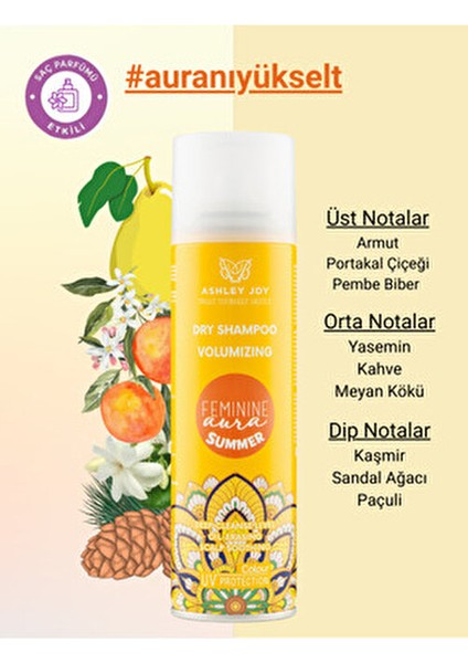 Feminine Aura Summer Kuru Şampuan Hacim Verici Etki 200 ml Tüm Saçlar İçin fırsatları