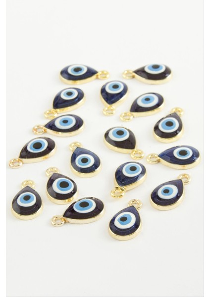 Msa-Shop Damla Tek Kulp Mineli Bileklik ve Kolye Ucu Aparatı 1 Adet-Lacivert fiyatları