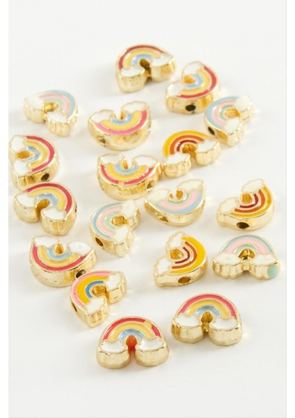 Msa-Shop Gökkuşağı Mineli Bileklik ve Kolye Ucu Aparatı 1 Adet-Sarı fiyatları