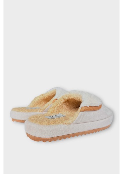 Içi Peluş Ses Yapmaz Eva Taban Kadın Evterliği Bej indirimleri