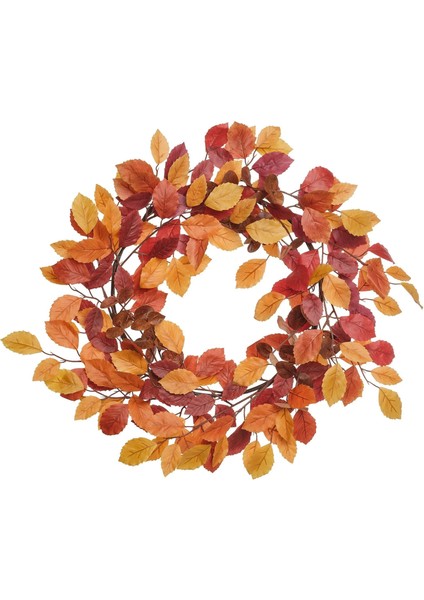 Höstagılle Yapay Çelenk Çok Renkli 60 Cm Iç Dış Mekan