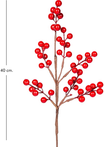 Yılbaşı Süsü Pike Berry Kokina Kırmızı 40 Cm. modelleri