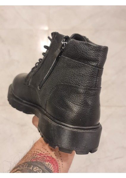 Hakiki Deri Erkek Bot Iç Fermuar ve Bağcıklı Anılbey Garantili modelleri