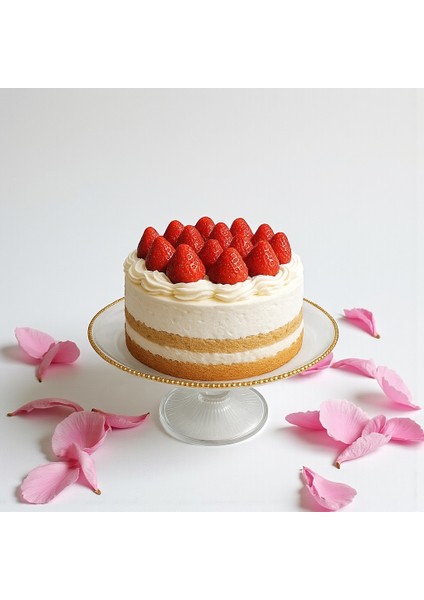 Sunum Cam Ayaklı Pasta Tabağı