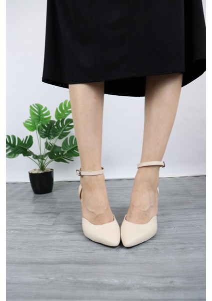 Kadın Karnıyarık Kare Agız Topuklu Ayakkabı modelleri