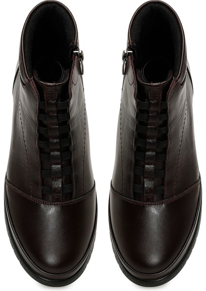 105653.Z5PR Bordo Kadın Dolgu Topuk Bot fırsatları