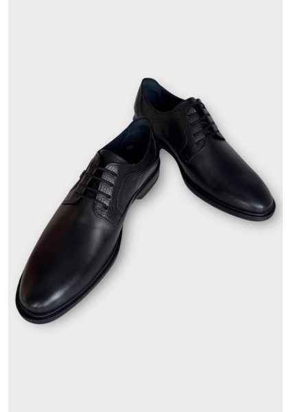 Erkek Hakiki Deri Ayakkabı Siyah - Füme fırsatları