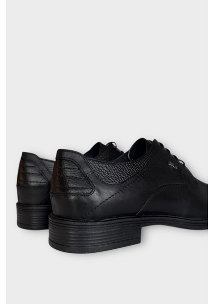 Erkek Hakiki Deri Ayakkabı Siyah - Füme indirimleri