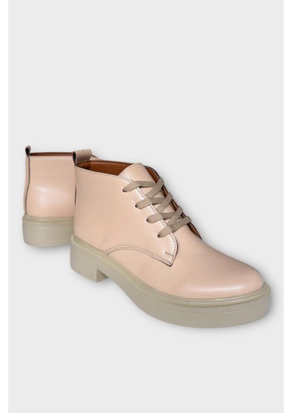 Kauçuk Yüksek Taban Kadın Bot Bej fiyatları