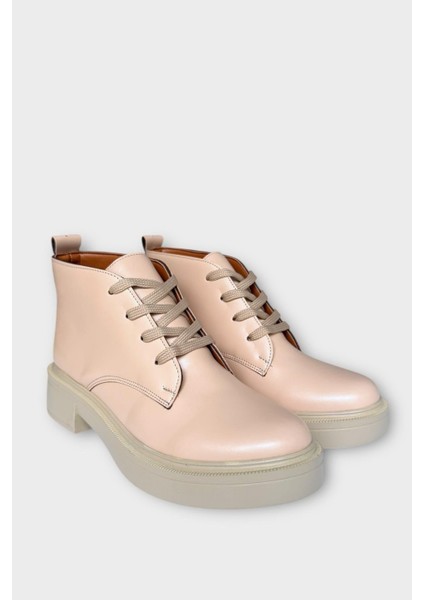 Kauçuk Yüksek Taban Kadın Bot Bej modelleri