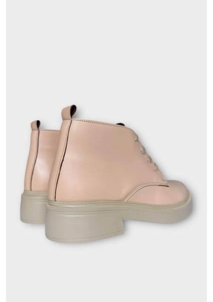 Kauçuk Yüksek Taban Kadın Bot Bej indirimleri