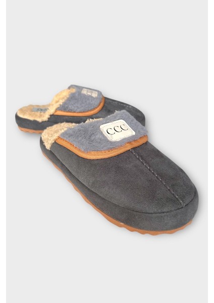 Içi Peluş Ses Yapmaz Eva Taban Kadın Evterliği Füme fiyatları