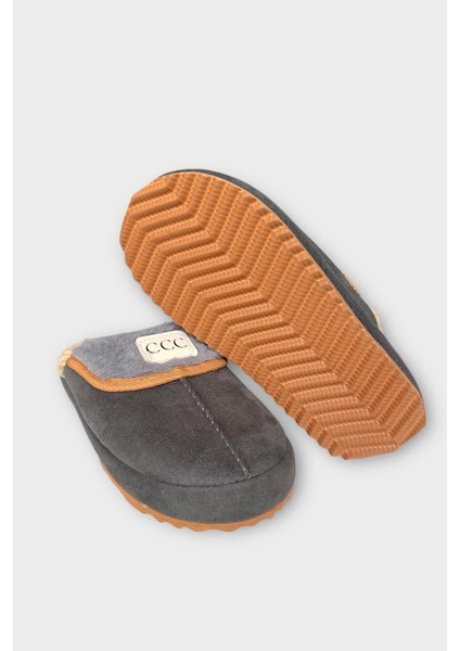 Içi Peluş Ses Yapmaz Eva Taban Kadın Evterliği Füme indirimleri