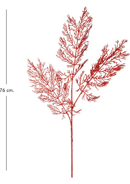 Yapay Simli Dal Kırmızı 76 Cm. modelleri