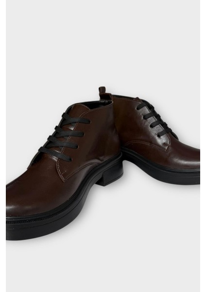 Kauçuk Yüksek Taban Kadın Bot Kahverengi fırsatları