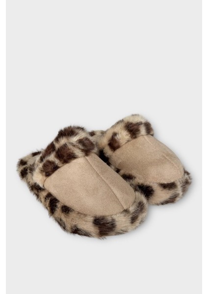 Peluş Detaylı Kadın Ev Terliği Füme fırsatları