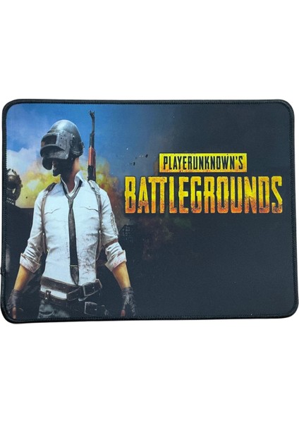 Pubg Oyuncu Mouse Pad 32X24 cm Kaymaz Taban Dikişli