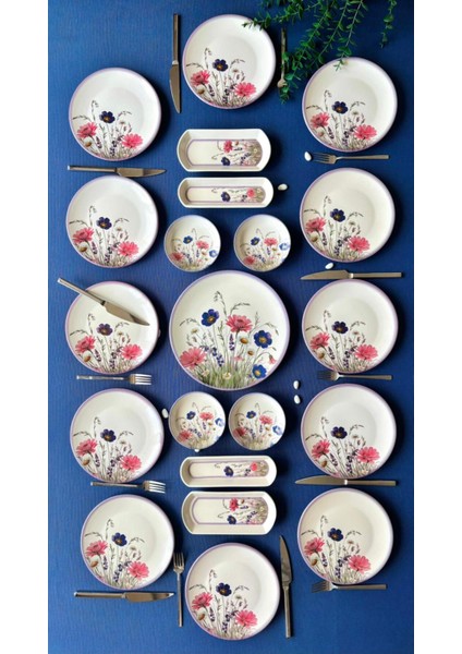 Hercai Serisi 12 Kişilik 21 Parça Kahvaltı Takımı