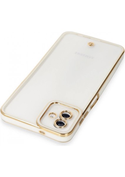 Samsung Galaxy A04 Kılıf Liva Lens Silikon - Beyaz fırsatları