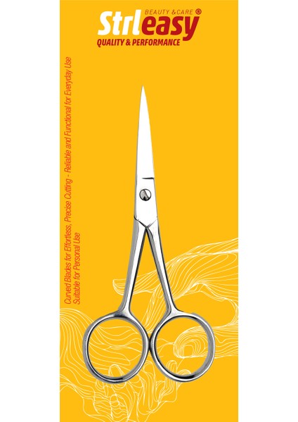 Pratik ve Hassas Kaş ve Bıyık Makası, Rahat Kullanım ve Şık Tasarım Ile.