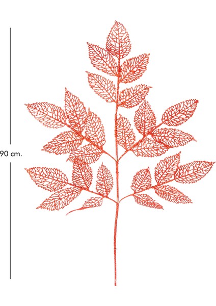 Yapay Simli Yaprak Dal Kırmızı 90 Cm. modelleri