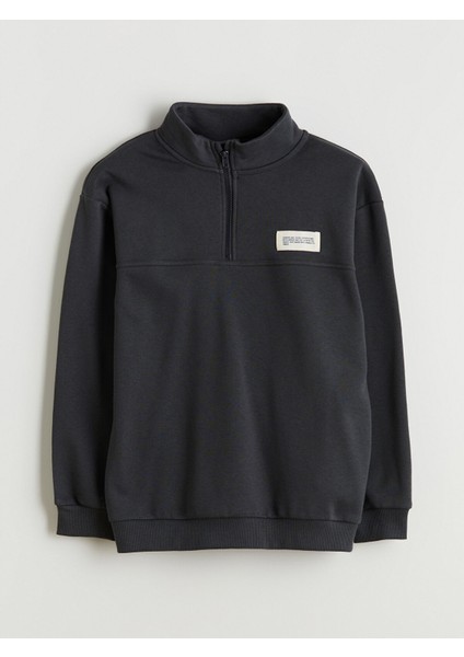 Yeni Sezon Dik Yaka Erkek Çocuk Sweatshirt