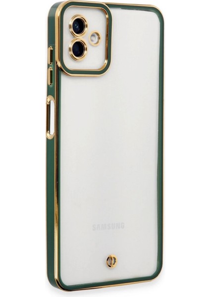 Samsung Galaxy A04 Kılıf Liva Lens Silikon - Yeşil
