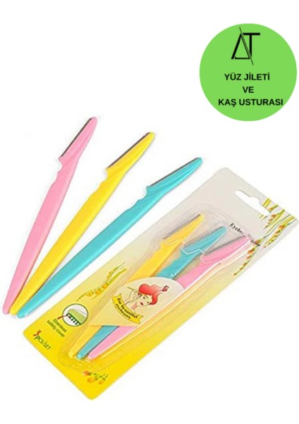 Yüz ve Kaş Bakım Seti, Jilet, Ustura ve Makas ile Pratik Kullanım