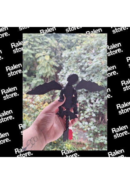 Ejderhanı Nasıl Eğitirsin Gecenin Öfkesi Figür | 20CM | Siyah ( Yüksek Kalite 3D Baskı Pla ) fiyatları