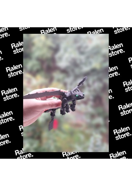 Ejderhanı Nasıl Eğitirsin Gecenin Öfkesi Figür | 20CM | Siyah ( Yüksek Kalite 3D Baskı Pla ) modelleri