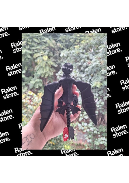 Ejderhanı Nasıl Eğitirsin Gecenin Öfkesi Figür | 20CM | Siyah ( Yüksek Kalite 3D Baskı Pla ) indirimleri