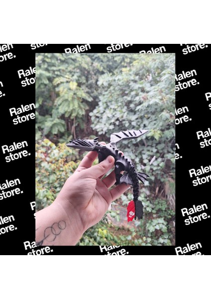 Ejderhanı Nasıl Eğitirsin Gecenin Öfkesi Figür | 20CM | Siyah ( Yüksek Kalite 3D Baskı Pla )