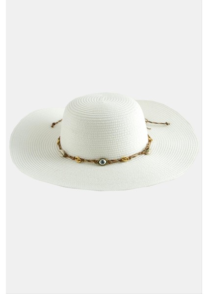 Msa-Shop Göz Örme Zincir Hasır Şapka-Beyaz fiyatları