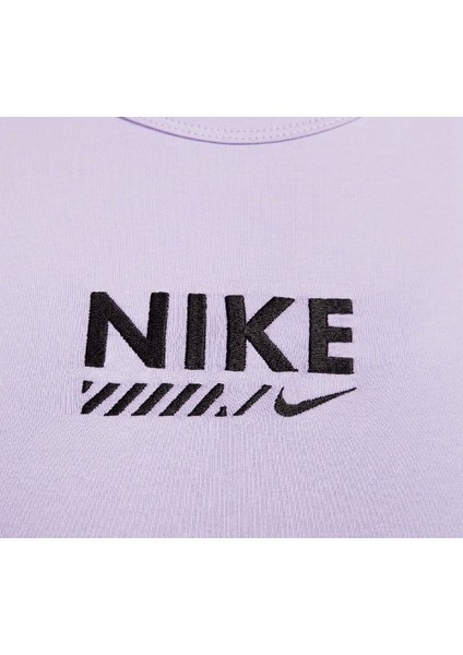 Sportswear Gel Cropped Short-Sleeve Lila Kadın T-Shirt indirimleri