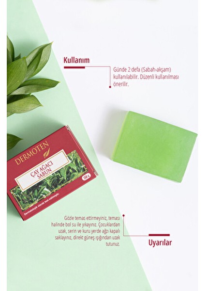 Çay Ağacı Sabun 150 gr Dermatolojik Olarak Test Edilmiş Doğal Cilt Bakımı modelleri