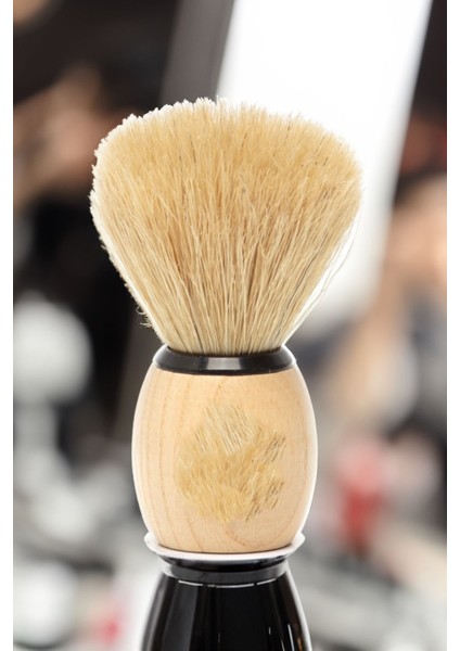 Yumuşak Hassas Ciltler Için Sakal Köpürtme Fırçası, Vintage Tasarım, 10 Cm, 2'li Paket