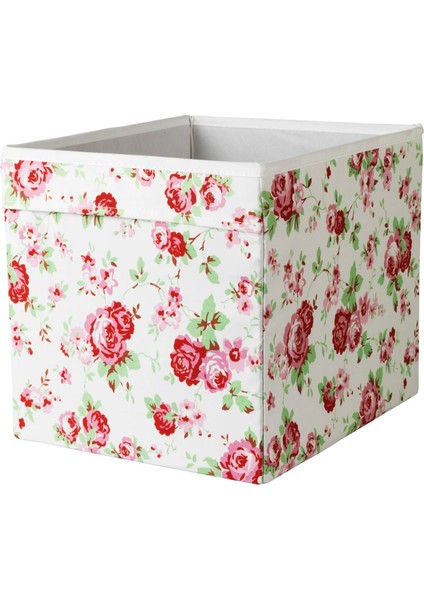 Drona Kutu Çiçek Desenli 33 x 38 x 33 cm