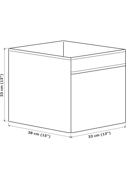 Drona Kutu Çiçek Desenli 33 x 38 x 33 cm fiyatları