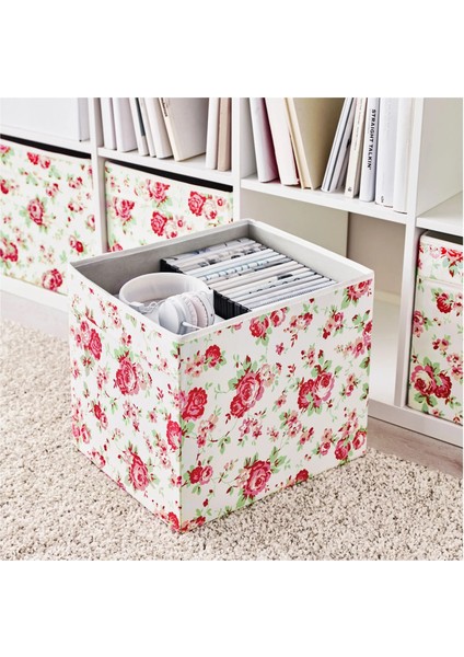 Drona Kutu Çiçek Desenli 33 x 38 x 33 cm modelleri