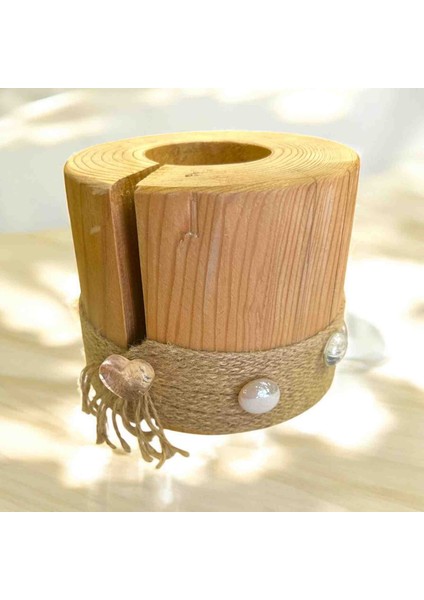 Ahşap Kütük Mumluk Dekoratif Aksesuar fiyatları