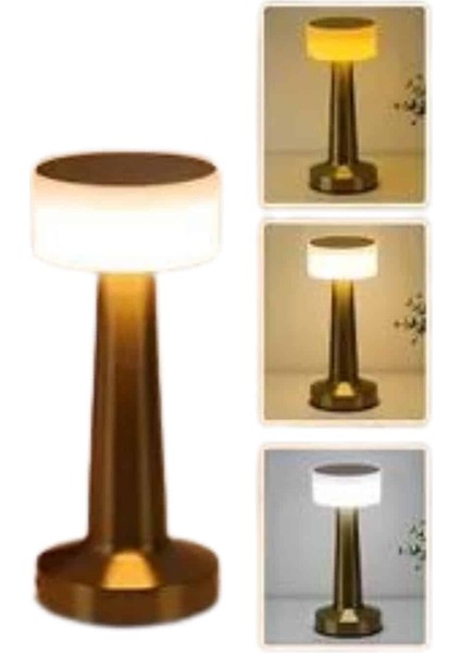 Msa-Shop Kablosuz Renkli Masa ve Gece Lambası Altın Rengi Dokunmatik LED Lamba fiyatları