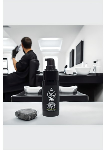 Doğal Sakal ve Bıyık Bakım Yağı, Keratin, 50 ml