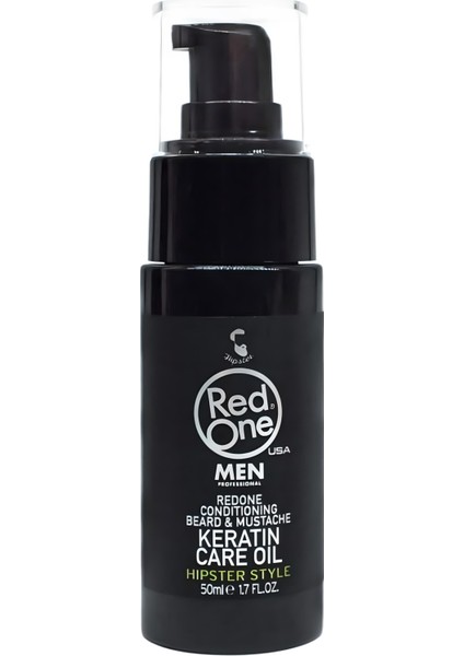Doğal Sakal ve Bıyık Bakım Yağı, Keratin, 50 ml