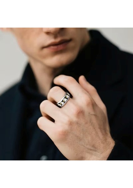 Erkek Şık Kartal Tasarımı Paslanmaz Çelik Yüzük modelleri