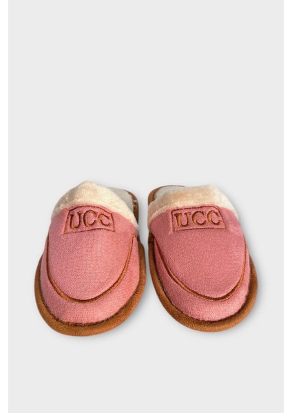 Içi Peluş Kaydırmaz Taban Bohça Unisex Ev Terliği Pudra indirimleri