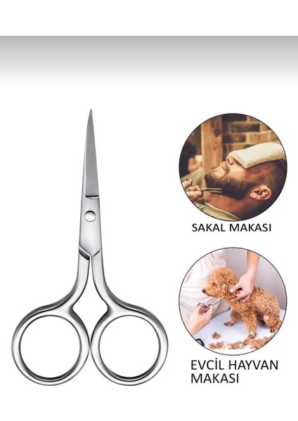 Paslanmaz Çelik Çok Amaçlı Tıraş ve Bakım Makası, Pratik ve Dayanıklı