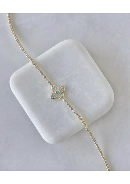 Mavi Taşlı Kutup Yıldızı Su Yolu Bileklik